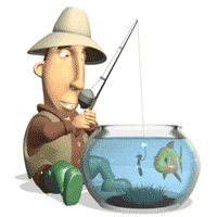 Fishing in a fish bowl